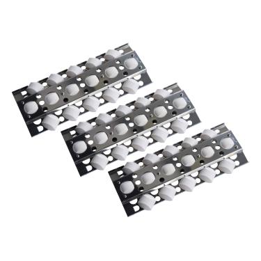 Imagem de Hongso SPD751 (pacote com 3) Placa de aço inoxidável, escudo térmico, barraca de calor, capa de queimador, barra de vaporizador e barra de saborização para substituição de modelos selecionados de churrasqueira a gás turbo (16 1/2