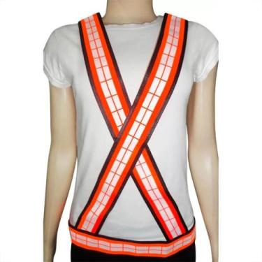 Imagem de Colete X Para Sinalizacao Diurno Laranja Nikokit - NIKOLA