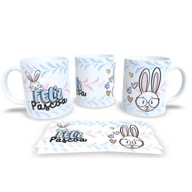 Imagem de Canecas de Porcelana Personalizada Páscoa Encanto e Doçura em Cada Gole