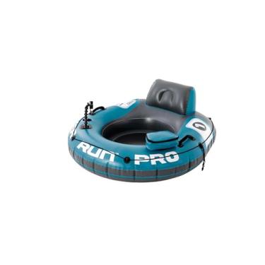 Imagem de INTEX 56843EP River Run 1 Pro Lounge flutuante inflável: GoPro/suporte de telefone – suporte de copo embutido e compartimento de armazenamento – alças duráveis – conectores fáceis de usar – capacidade