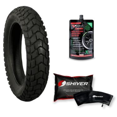 Imagem de Pneu 110/90-17 Mt 60 Pirelli Tt + Camara Shiver + Vacina Fly 150 Crosser Xy 150 Gy Nk 150 Nxr 125 Bros