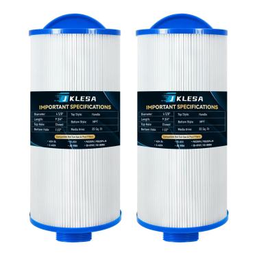 Imagem de Filtro de spa 4CH-24 compatível com Unicel 4CH-24, Pleatco PGS25P4, Filbur FC-0131, Aladdin 12519, Baleen AK-9004, Darlly 40260, XLS-434, SD-01103, SD-00004 Cartucho de filtro de banheira de