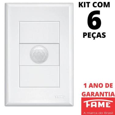 Imagem de 6un Sensor de Presença Bivolt Fotocélula Com Placa Evidence FAME
