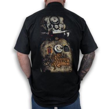 Imagem de Camisa Workshirt Preta Custom Royal Tank Old School No Remorse, P