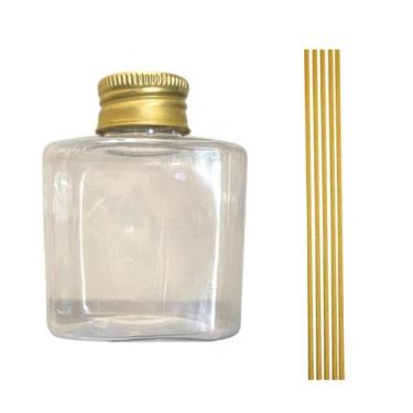 Imagem de Frasco de Plástico Aromatizador Cubo com 5 Varetas - 200 mL - Extra Fe