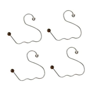 Imagem de Ｂｅｓｇａ 4 peças cabides de chapéu para armário de chapéu de aço inoxidável Organizador multipurpsose Baseball Hat Rack Burse Hanger para loja de cômodos