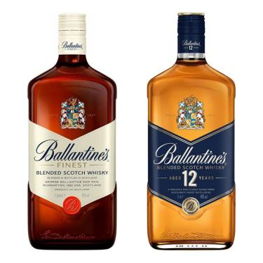 Imagem de Whisky Ballantine's Finest 1L + Ballantine's 12 Anos 1L
