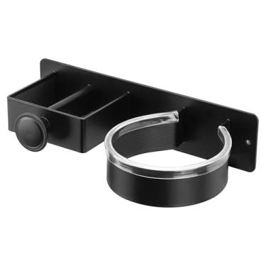 Imagem de DODAMOUR Suporte de parede para secador de cabelo, suporte autoadesivo para secador de cabelo, organizador de secador de cabelo e alisador de aço inoxidável sem broca, armazenamento minimalista de