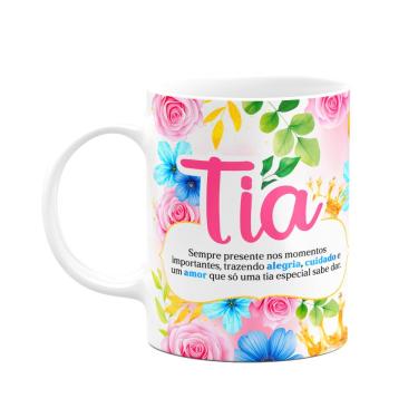 Imagem de Caneca Floral Mães - Tia - Definição - 325ml