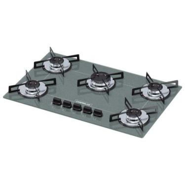 Imagem de Cooktop 5 bocas Chamalux ultra chama Bivolt Prata, Bivolt