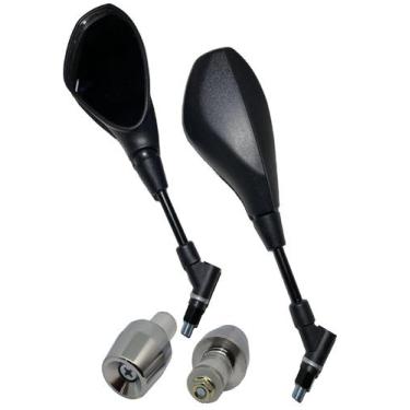 Imagem de KIT PAR PESO GUIDÃO CROMADO PCX + Retrovisor F800 Bmw 360 - IMPORTADO 