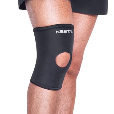 Imagem de Kestal Joelheira com Orifício de compressão ortopédica Preto, P