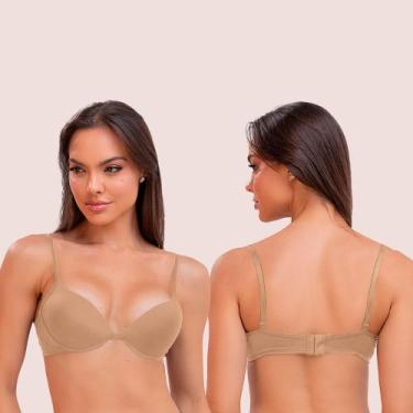 Imagem de Sutiã Com Bojo Bolha 3D Push Up Aro Copa Santa Passion, Chocolate, 40