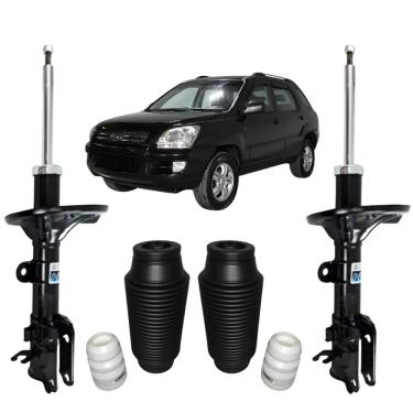 Imagem de 02 Amortecedor Traseiro Nakata + Kit Batente Kia Sportage 2006 A 2010