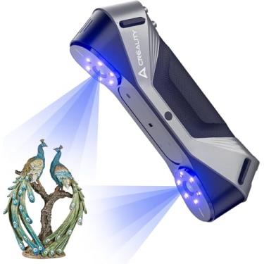 Imagem de Scanner 3D Creality CR-Scan Raptor, laser azul 60fps e NIR, precisão de 0,02 mm, cor de 24 bits, digitaliza objetos de 5 a 2000 mm, rastreamento antivibração para Windows macOS