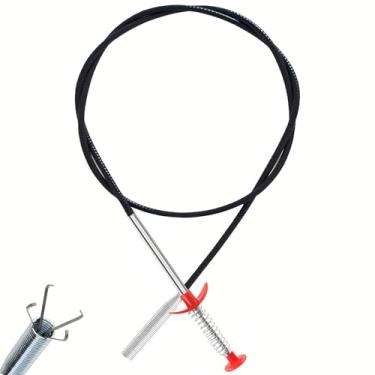 Imagem de Cobra de drenagem, removedor de entupimentos de drenagem - Ferramentas de limpeza de calhas limpador de drenos para vaso sanitário esgoto chuveiro cozinha banheiro banheira abridor de ralos entupidos