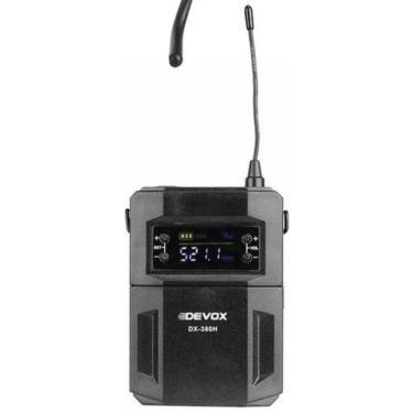 Imagem de Microfone Sem Fio Dinamico Devox Dx380H Headset Lapela Uhf