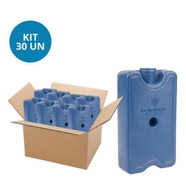 Imagem de Kit 30 Gelo Placa Gel Artificial Reutilizável Rígido 200ml - Gelotech