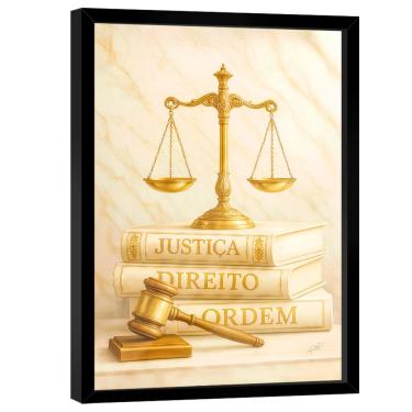 Imagem de Quadro Decorativo Justiça, Direito e Ordem