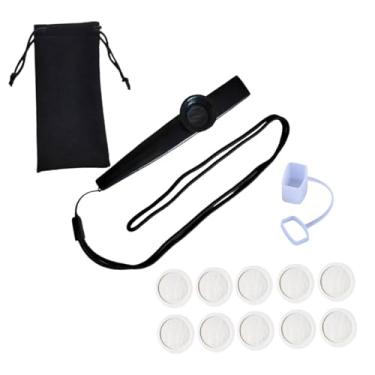 Imagem de Colaxi Bolsa de armazenamento Kazoo para flauta Kazoo, bom instrumento musical com membranas para amantes da música, prêmio para apresentação infantil, Preto