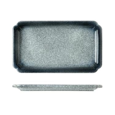 Imagem de Prato de peixe retangular esmaltado quadrado de cerâmica de 30,5 cm grande utensílios domésticos requintados - Baolan