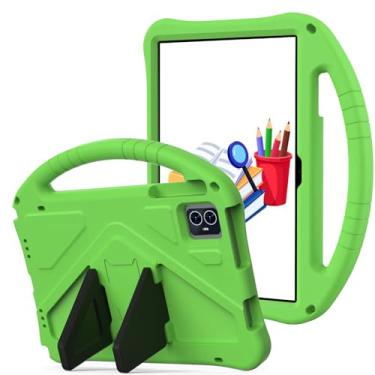 Imagem de YRH Capa para tablet Onn 10.1 (geração 4) 2024 (modelo: 100135925), capa infantil de EVA à prova de choque para tablet Onn 10,1 polegadas, verde