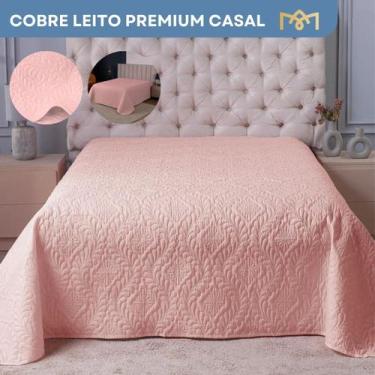Imagem de Cobre Leito Colcha Slim Cama Casal Bordado Modelo Exclusivo Avulso Ant