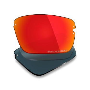 Imagem de Mryok Lentes de reposição ultra polarizadas para óculos de sol Costa Del Mar Galveston, HD Polarized, proteção UV, resistente a impactos e ajuste perfeito - Vermelho fogo