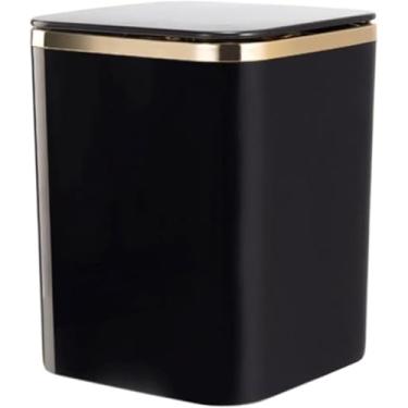 Imagem de Composteira De Lixo Lixo De Mesa C Quadrado Com Tampa Grande Capacidade De Lixo C Para Mesa De Estudo Mesa De Cabeceira Mesa De Café Piso De Lixo C, White