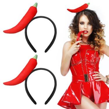 Imagem de Bandana Knitgrip Chili Pepper, acessório de fantasia de Halloween