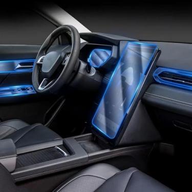 Imagem de YRTJINYQ Tela de Controle Central Automático TPU Navegação Anti Riscos Proteção Interior Filme Navegação GPS, Para XPENG G3i 2023 2024