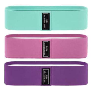 Imagem de Kit 3 Elásticos Pilates Fitness – Faixas de Exercício, Yoga e Treino