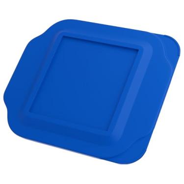Imagem de Tampa de substituição para pirex 2-QT 20.3 cm x 20.3 cm tampa de recipiente de vidro para assadeira 222-PC (azul)