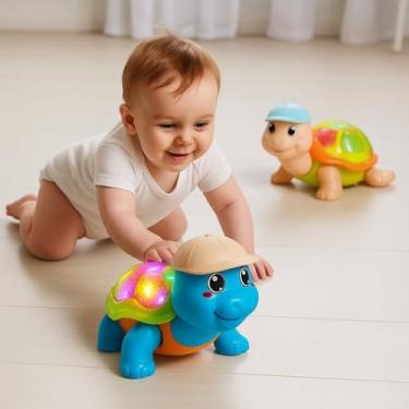 Imagem de Brinquedo Tartaruga Divertida, Anda, acende luz e emite som