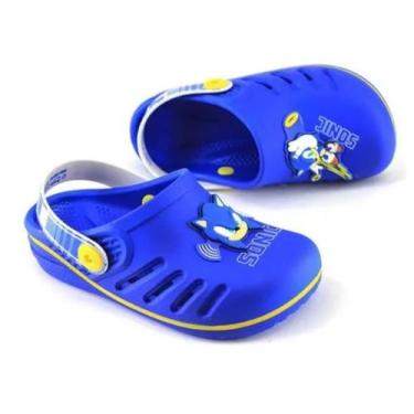 Imagem de Babuche Infantil Sonic Speed Grendene 22594 - Grendene Kids, Azul, 34