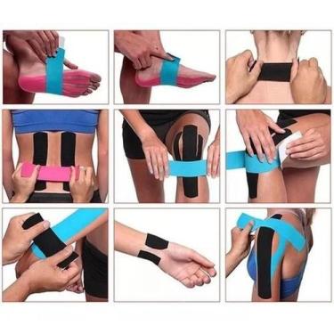Imagem de 4 Fita Cinesiologia Muscular Fisioterapia Kinesio Tape - Mrvendas