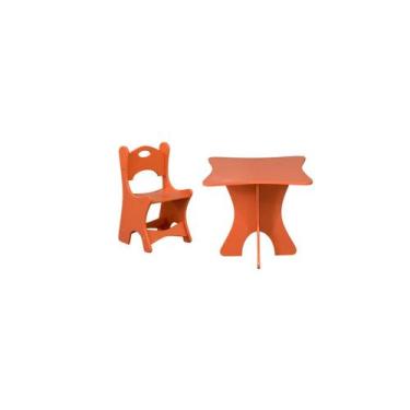 Imagem de Mesa Infantil Cadeira Escolar Para Criança Desenhar Estudar - Mesa Inf