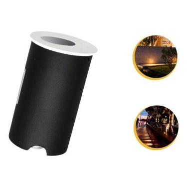 Imagem de Kit 2 Balizador Led 2w 3000k Bco Ou Pto Escada / Parede - Vany