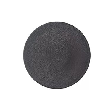 Imagem de Prato de serviço prato de bife criativo prato de comida ocidental prato de jantar doméstico prato de sentido sênior prato comercial para casa, restaurante, pratos de hotel (cor: preto, tamanho: L)