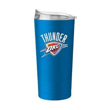 Imagem de FANMATS Copo de aço inoxidável NBA Oklahoma City Thunder de 590 ml – Acabamento em pó durável – Serve para a maioria dos porta-copos, copo NBA oficialmente licenciado – mantém as bebidas quentes e