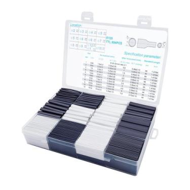 Imagem de Kit de tubos termorretráteis ZEMAN com proporção de encolhimento 2:1 (