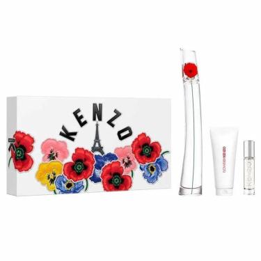 Imagem de Kit Kenzo Flower By Kenzo Edp 100Ml + Bl 75Ml + Ts 10Ml