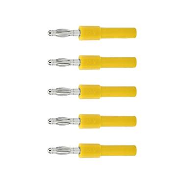 Imagem de Adaptador de plugue banana de 4 mm, forte conectividade, boa condutividade, 5 plugues banana de conversão de 4 mm a 2 mm, para instrumentos industriais como multímetros