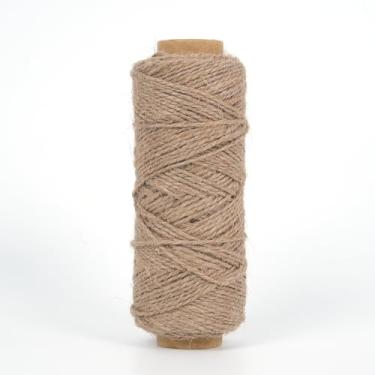 Imagem de Fio de juta de 2 mm, corda de juta marrom resistente para jardinagem doméstica, suporte de imagem, jardinagem, crochê, tricô, macramê, decoração
