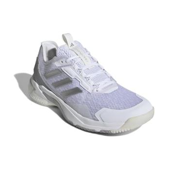 Imagem de adidas Crazyflight 5 Tênis feminino, Branco/prata metálica/cinza traço, 36