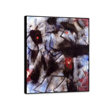 Imagem de Composição de pôster Max Ernst com duas reproduções de pássaros de pinturas famosas Surrealismo Tela de arte de parede Max Ernst para presentes de sala de estar 80 x 60 cm (32 x 24 polegadas) moldura