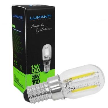 Imagem de Lâmpada Filamento Led Geladeira T22 1,5W 220V E14 Frio 7200K - LUMANTI