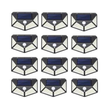 Imagem de Luzes Solares Externas 100 LED Com Sensor De Movimento, Lâmpada De Par
