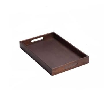 Imagem de Bandeja de café da manhã, bandeja de nogueira japonesa, bandeja de refresco para casa, bandeja de chá, restaurante, café, bandeja de mesa de café (A)