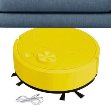 Imagem de Robô a vácuo automático – Robô de sucção forte para pelos de animais de estimação – Dispositivo de limpeza doméstica para hotel, restaurante, aluguel, apartamento, cozinha, dormitório